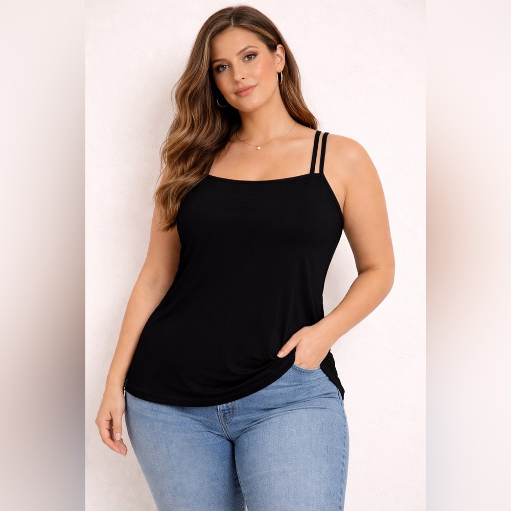 INC Black Camisole Top Sleeveless